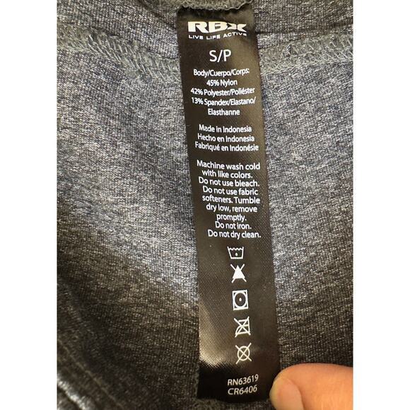 RBX Active Womens Size Small 7/8 Ankle Length Yoga Pants Leggings Grey Heather - Picture 4 of 4